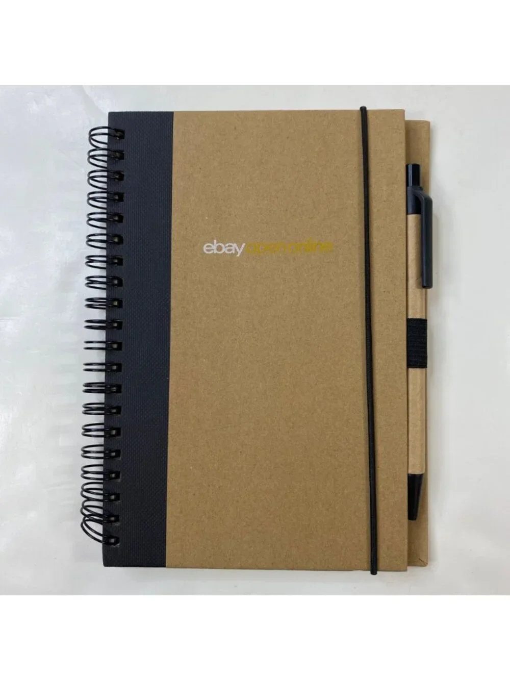 Ebay Open 2022 Journal Books White Brown Lined Notebook Red Pen eBayana